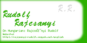 rudolf rajcsanyi business card